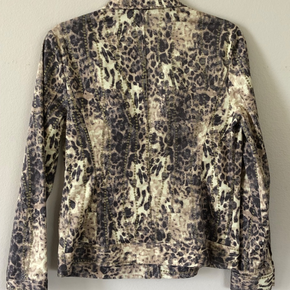 Peck & Peck Weekend Animal print jacket size 8 - Picture 2 of 5